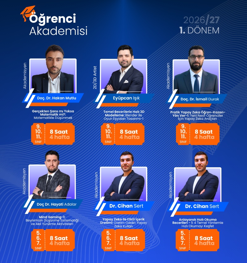 Mektebeveyn Öğrenci Akademisi 2026/27 – 1. Dönem Başlıyor!